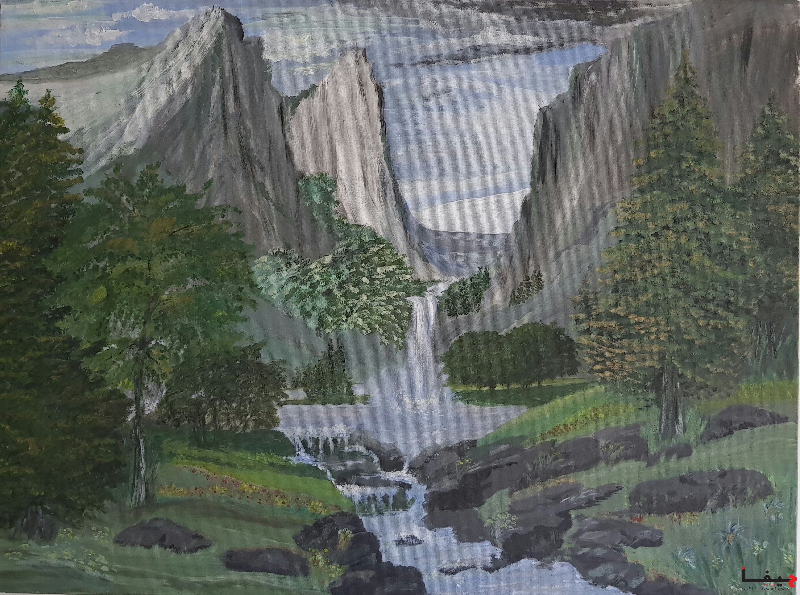 لوحة للفنانة رشيدة شيتي